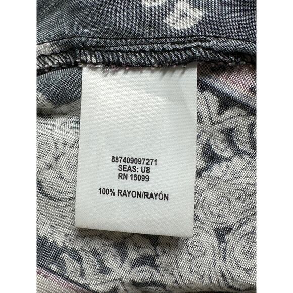 Bongo Skirt Womens Large Black Maxi Floral Boho Beachy Festival Hippie Summer - Picture 5 of 9